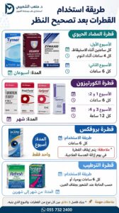 قطرات ما بعد عملية الليزك او تصحيح النظر مهم!